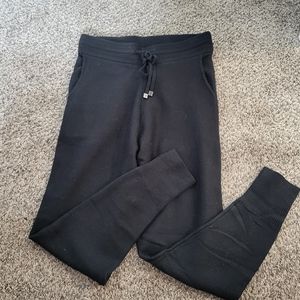 Mo&Co black knit joggers